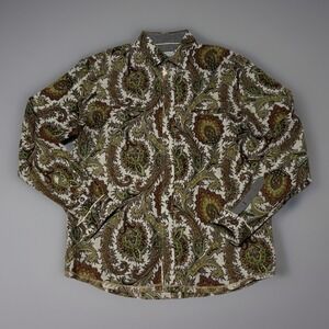 Designs Inspired By The Art of John Lennon Men's Long Sleeve Button Shirt Size L